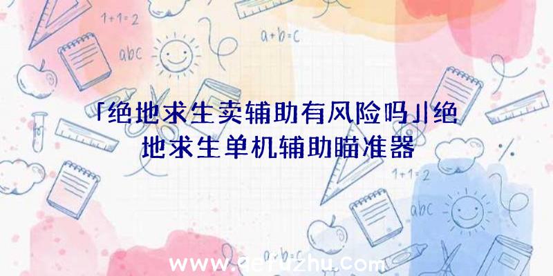 「绝地求生卖辅助有风险吗」|绝地求生单机辅助瞄准器